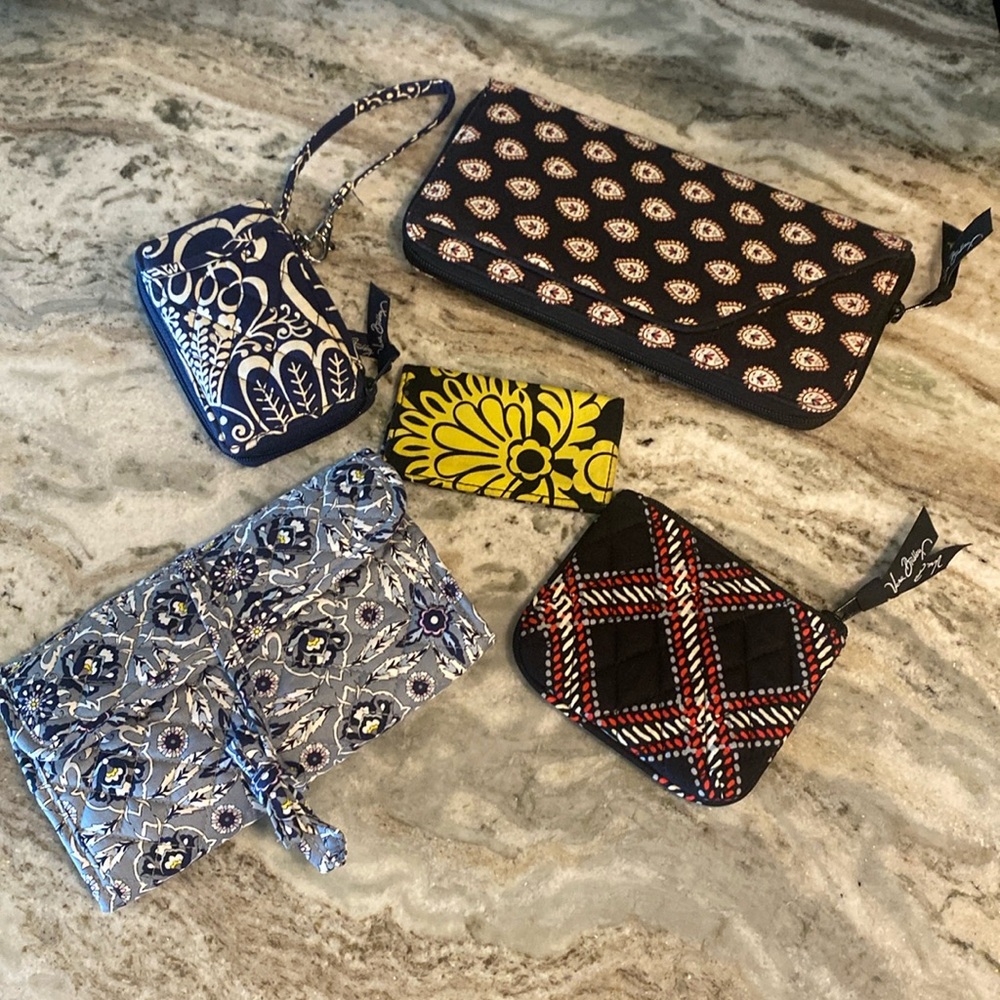Vera Bradley  cosmetic roll , passport wallet,  pouches ,cardholder & wristlet